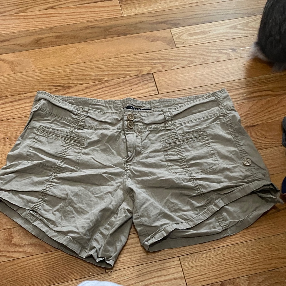 Casual Women's Olive Utility Shorts